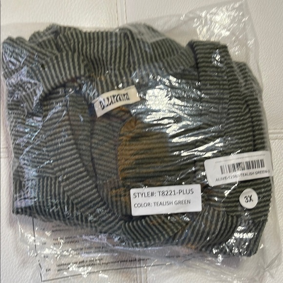 Urban Ribbed Long-Sleeved Green Top-3XL-New in Original Packaging - Picture 5 of 5